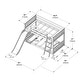 preview thumbnail 13 of 38, Max and Lily Classic Twin over Twin Low Bunk with Easy Slide