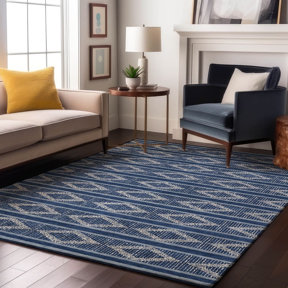 Premium Washable Super Soft Geo Diamonds Mayfield Rug