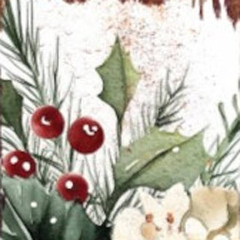 HomeRoots 42" Green Red And White Solid Wood Christmas Poinsettia Garden Stake