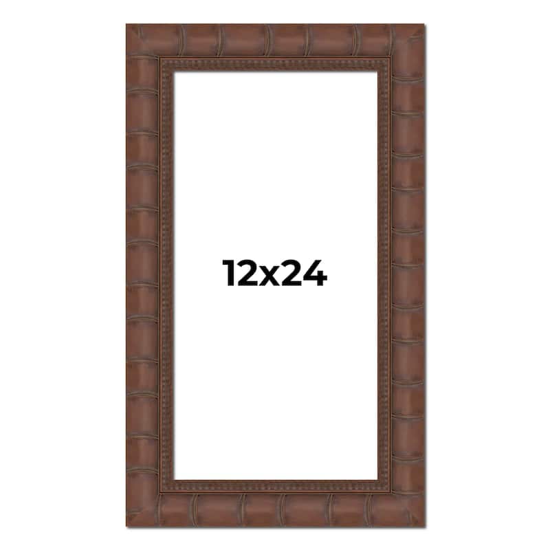 12x24 Frame Pewter Solid Wood Picture Frame Width 1.625 Inches | Interior Frame Depth 0.6875 Inches