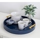 preview thumbnail 2 of 89, Kate and Laurel Lipton Round Decorative Tray with Metal Handles