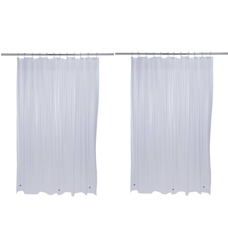 Bath Bliss 2 Pack Heavy Grommet Shower Liner - Clear