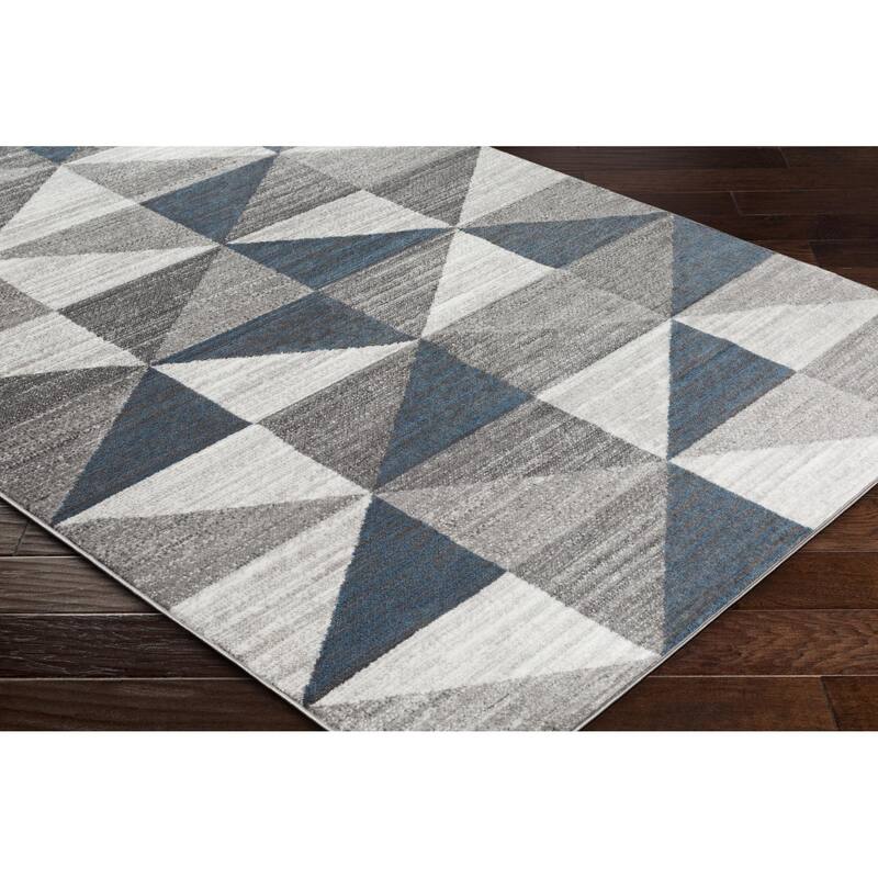 Livabliss Monte Carlo Mid-Century Modern Geometric Area Rug
