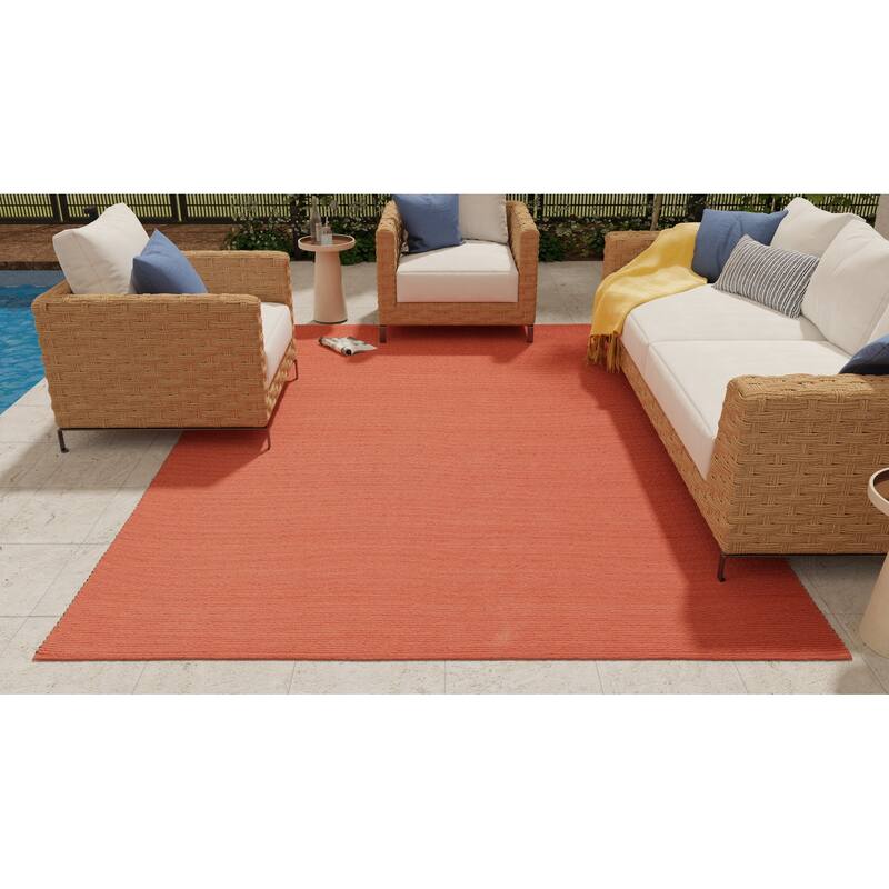 Grand Bazaar Izmir Hand Woven Solid Modern Area Rug