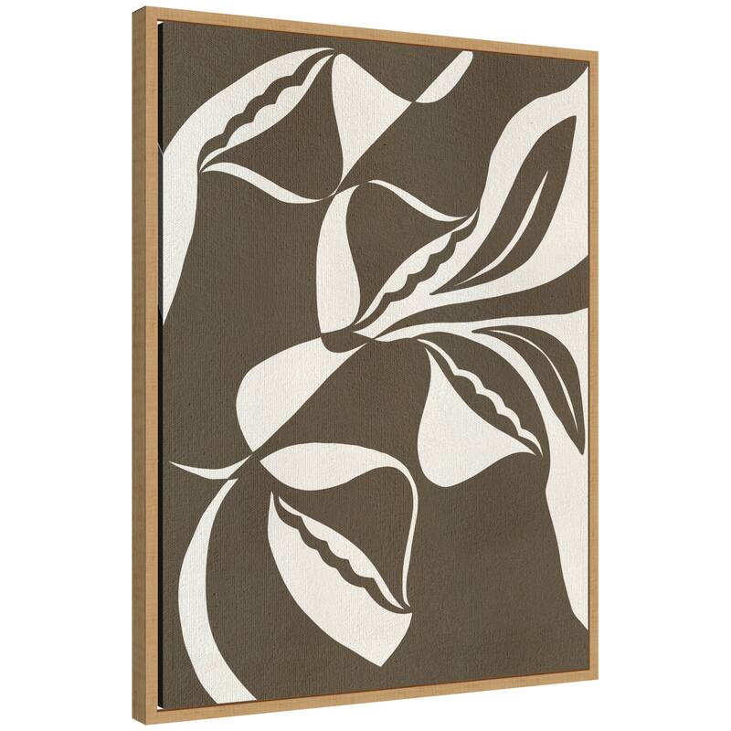 Kate and Laurel Sylvie Boundby Beauty 8 Framed Canvas by Shatha Al Dafai - 23x30