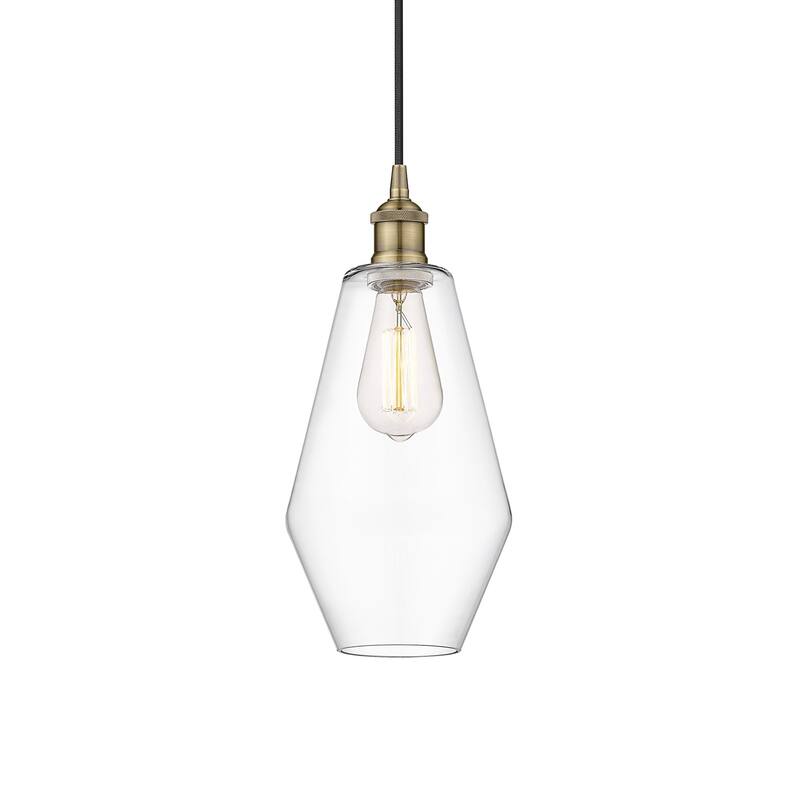 Innovations Lighting 616-1P-15-7 Cindyrella Pendant Cindyrella 7" Wide - Antique Brass / Clear