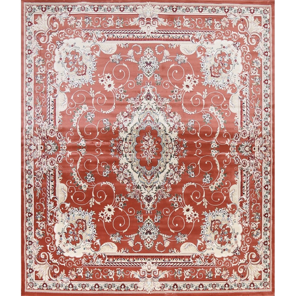 Floral Medallion Transitional Oriental Turkish Rug Traditional Carpet