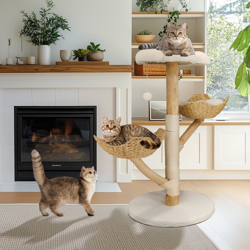 Cat Tree Tower Condo Furniture Scratch Post for Kittens Pet House Play