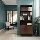 preview thumbnail 13 of 19, Bridgevine Home Radiance 78 inch High Bookcase Pier, No Assembly Required