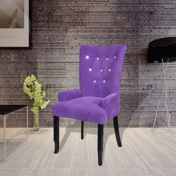 vidaXL Luxury Armchair Velvet-coated Purple