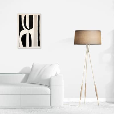 Wynwood Studio Canvas Fashion and Glam Sunglasses in Abstraction Black and Gray Modern & Contemporary Wall Art Canvas Print
