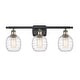 preview thumbnail 6 of 19, Innovations Lighting Belfast 3 Light 26" Bath Vanity Light Black Antique Brass