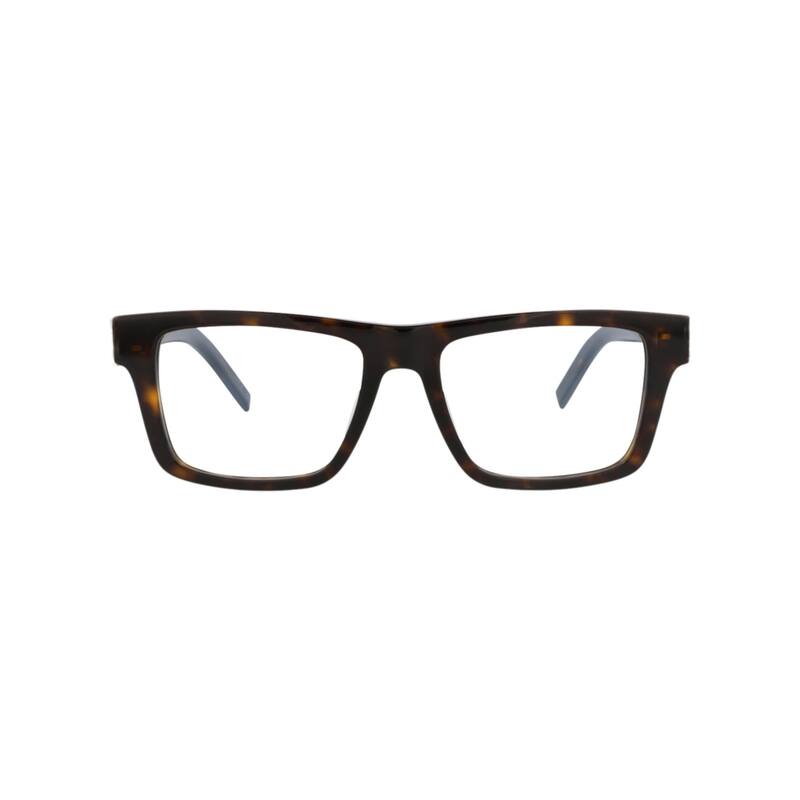 Saint Laurent Square-Frame Recycled Acetate Optical Frames - Havana Havana Transparent - Multi