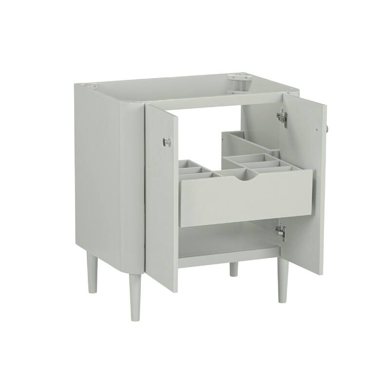 Haley Bathroom Vanity Only in Soft Sage with Dual Mount Option