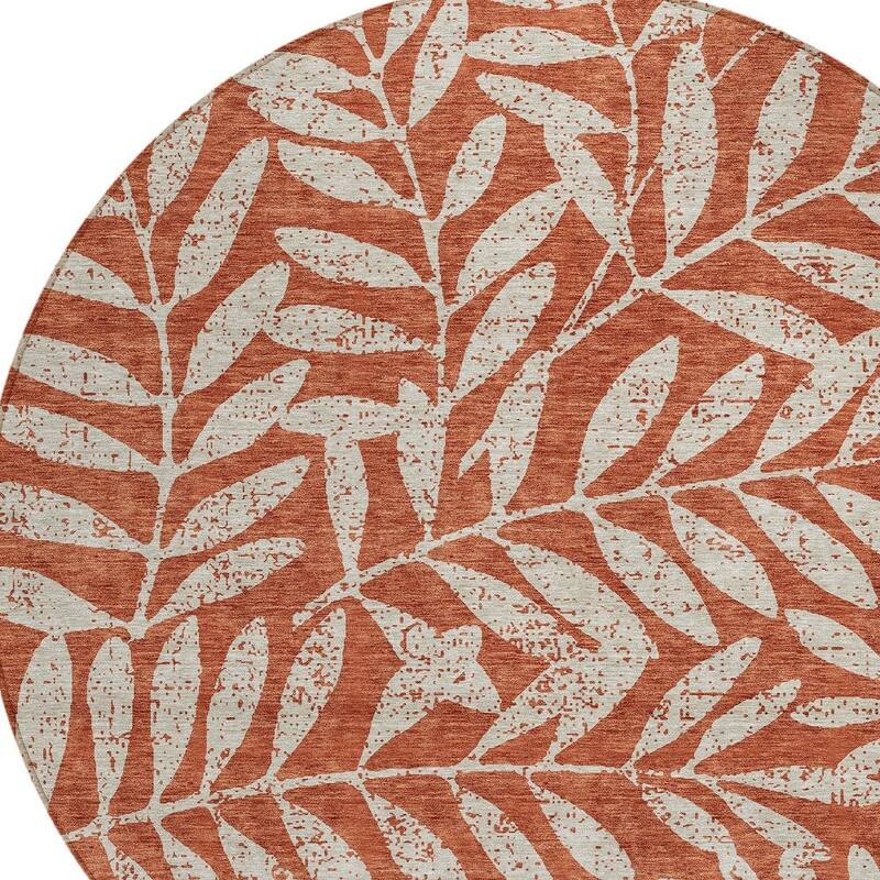 HomeRoots Floral Transitional Rectangle Outdoor Rug