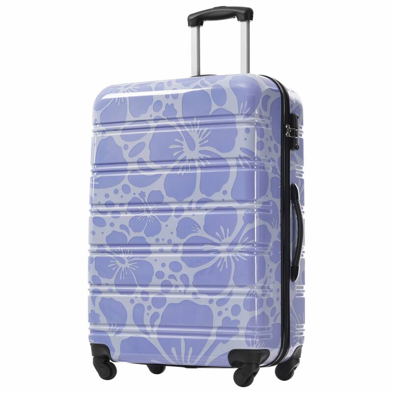 3-Piece, Modern Luggage Sets, Lightweight Luggage with Silicone Handles and Combination Lock, for Boarding Travel, Blue