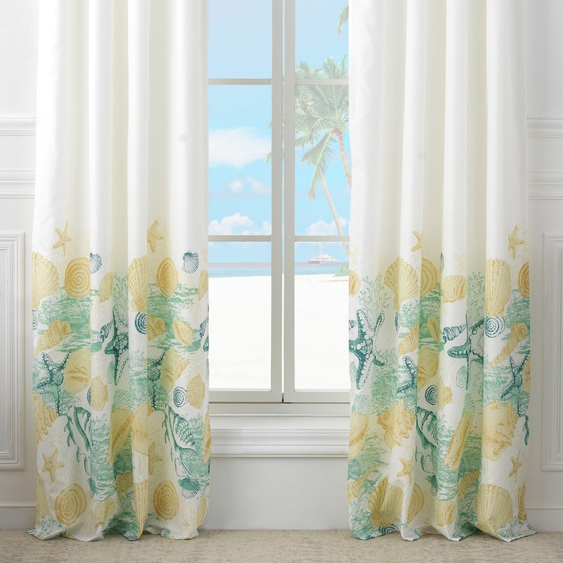 Barefoot Bungalow Grand Bahama Curtain Panels (Set of 2) (Set of 2 Panels)