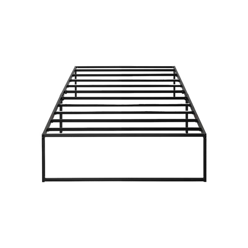 14 Inch Metal Platform Bed Frame with Steel Slats