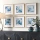 preview thumbnail 3 of 5, Uttermost Fresh Start Blue Abstract Prints, Set of 6