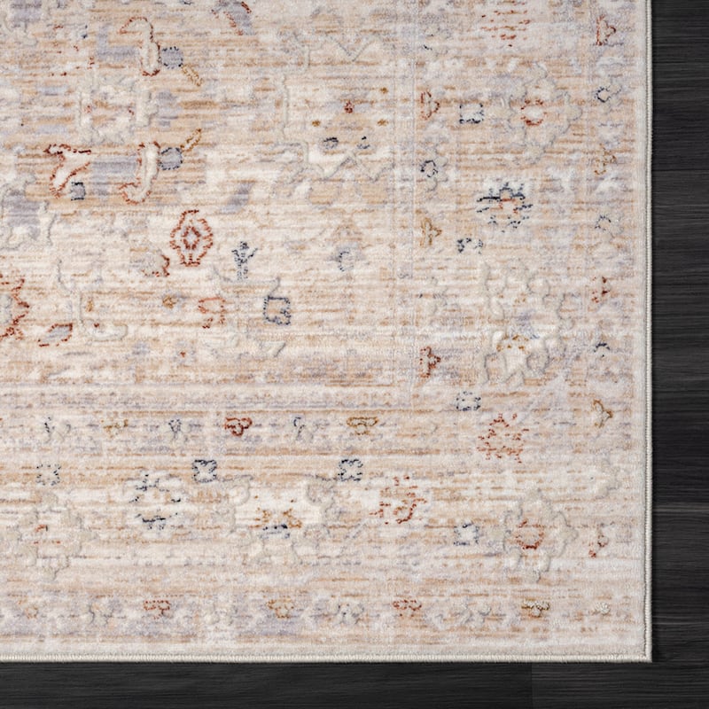 Sevita Lancaster Bordered Area Rug
