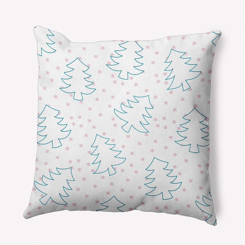 Christmas Tree Outlines Accent Pillow