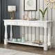 preview thumbnail 1 of 9, Console Table for Entryway with Storage Drawers and Shelf White