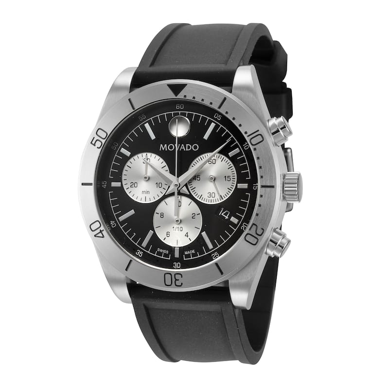 Movado Men's Sport 41mm Quartz Watch 0607992 - Black - N/A