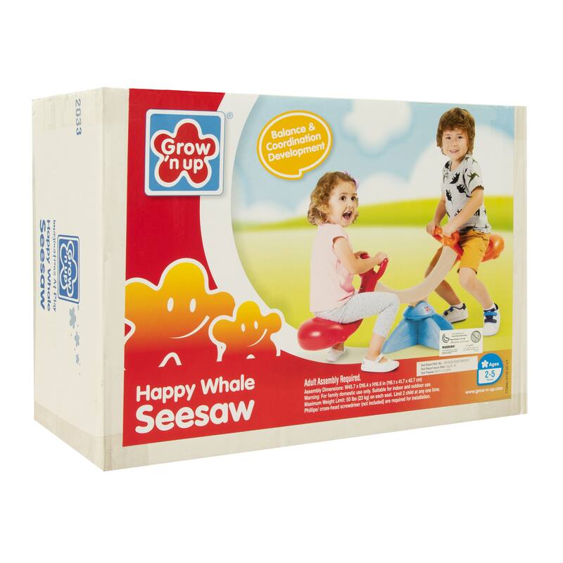 Happy Whale Seesaw with rotation - 42"Lx16"Wx21"H