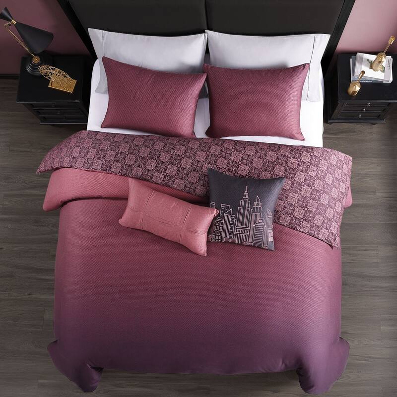 Bebejan Mauve Dreams 5 Piece Reversible Comforter Set