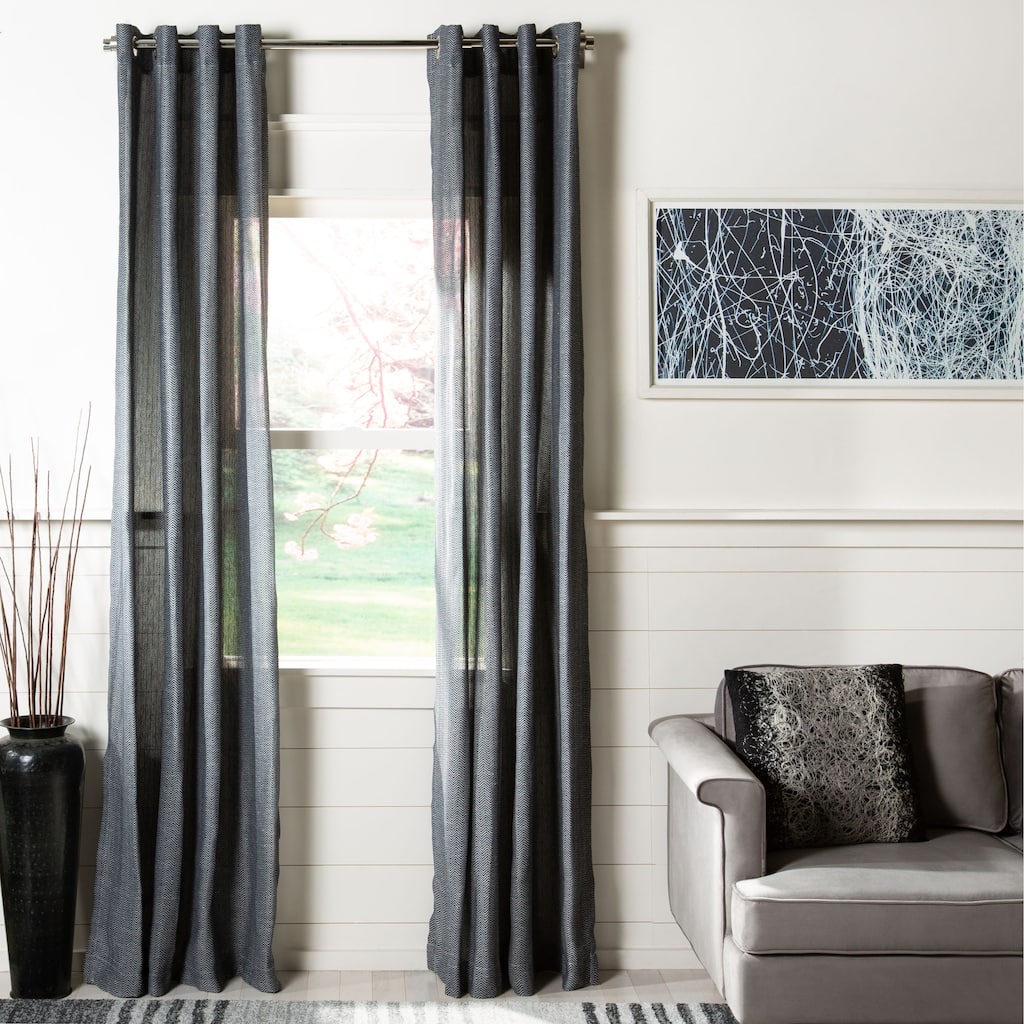 SAFAVIEH Imke Semi-Sheer Window Curtain Panel