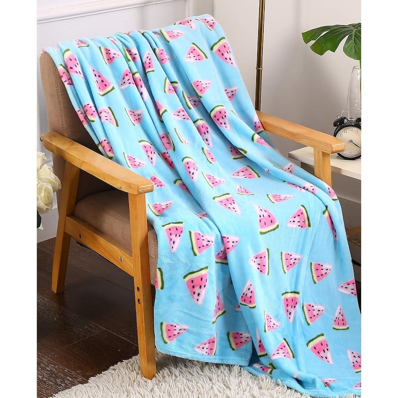 Home Essentials by Décor&More Tropical Plush Throw - Throw