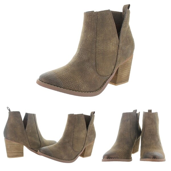 not rated snakeskin booties