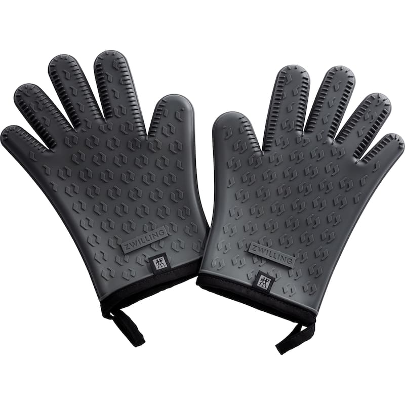 ZWILLING BBQ+ Silicone Gloves - Pair - Charcoal - 2-pc - Charcoal - 2-pc
