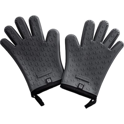 ZWILLING BBQ+ Silicone Gloves - Pair - Charcoal - 2-pc