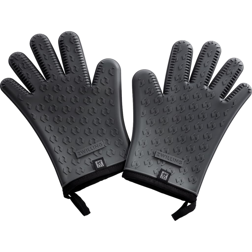 ZWILLING BBQ+ Silicone Gloves - Pair - Charcoal - 2-pc