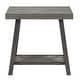 preview thumbnail 20 of 35, Bryson Rustic X-Base End Table with Shelf by iNSPIRE Q Classic