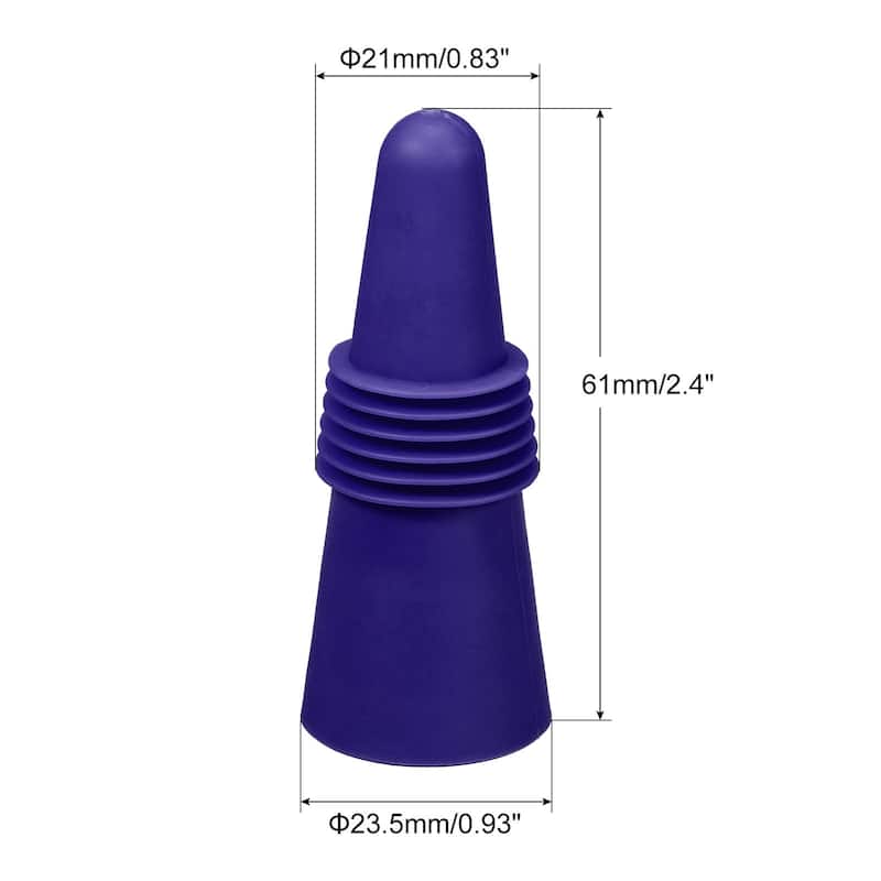 4Pcs Wine Stoppers Silicone Beverage Bottle Sealer Caps Reusable Cover
