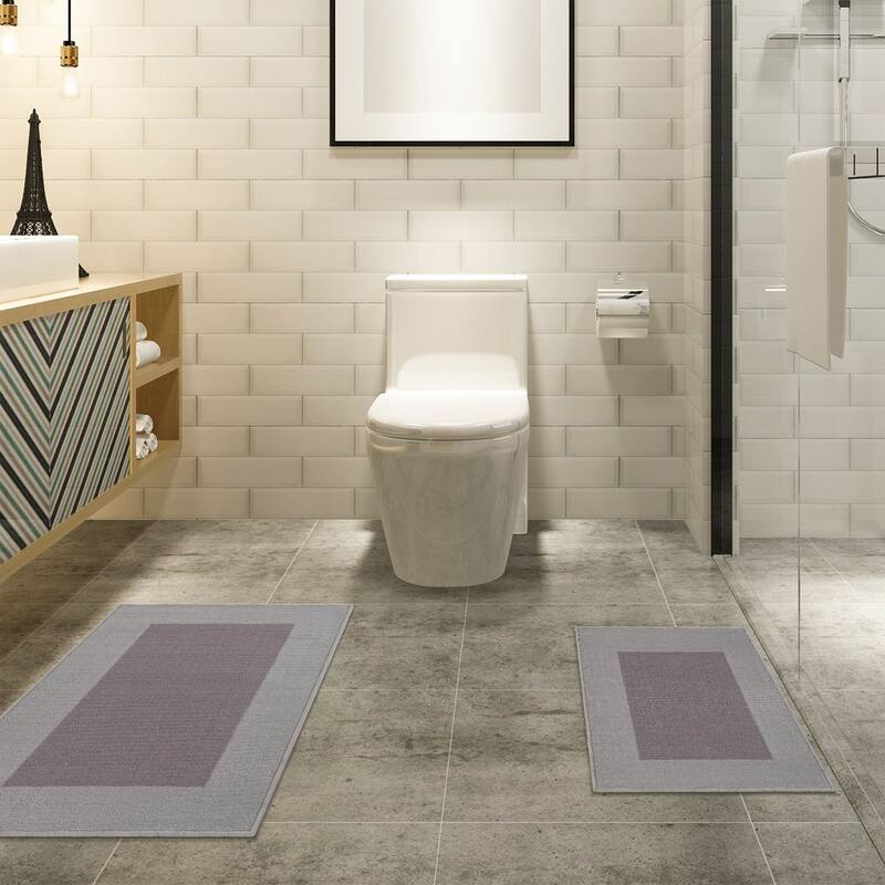 Plush Washable Non-Slip Backing 2 Piece Kitchen Rug Set by Superior