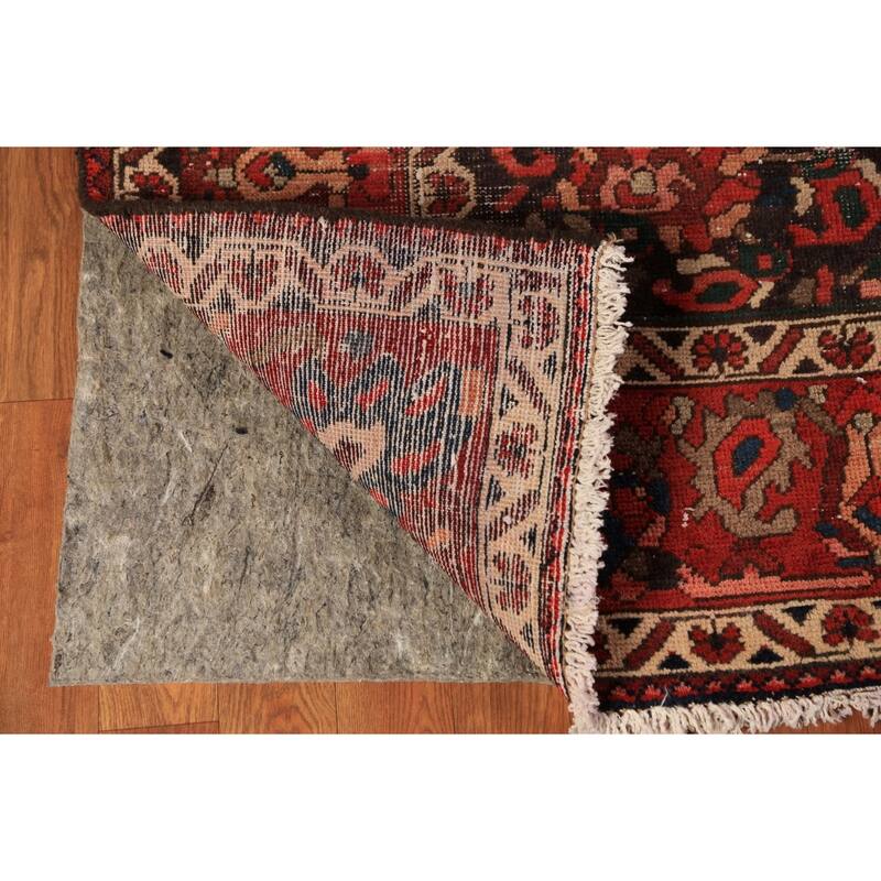 Bakhtiari Persian Vintage Area Rug Hand-Knotted Red Wool Carpet - 6'8" x 9'7"