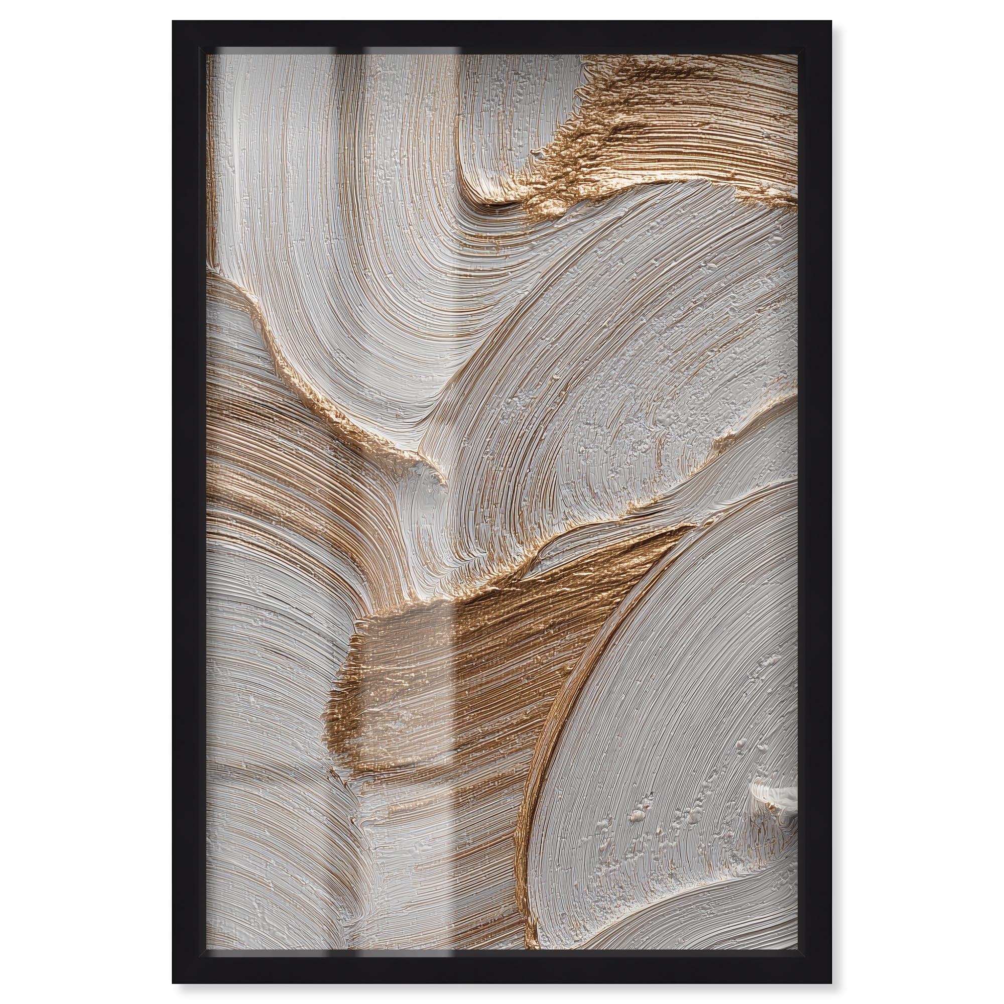 Elegant Ridge Abstract Wall Art Shadowbox Print by Art Remedy