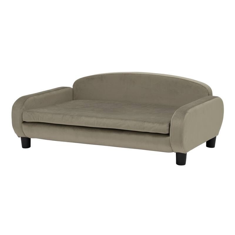 Paws & Purrs Modern Pet Sofa Bed Low-Back Lounger for Dogs & Cats – Removable Washable Mattress Cover