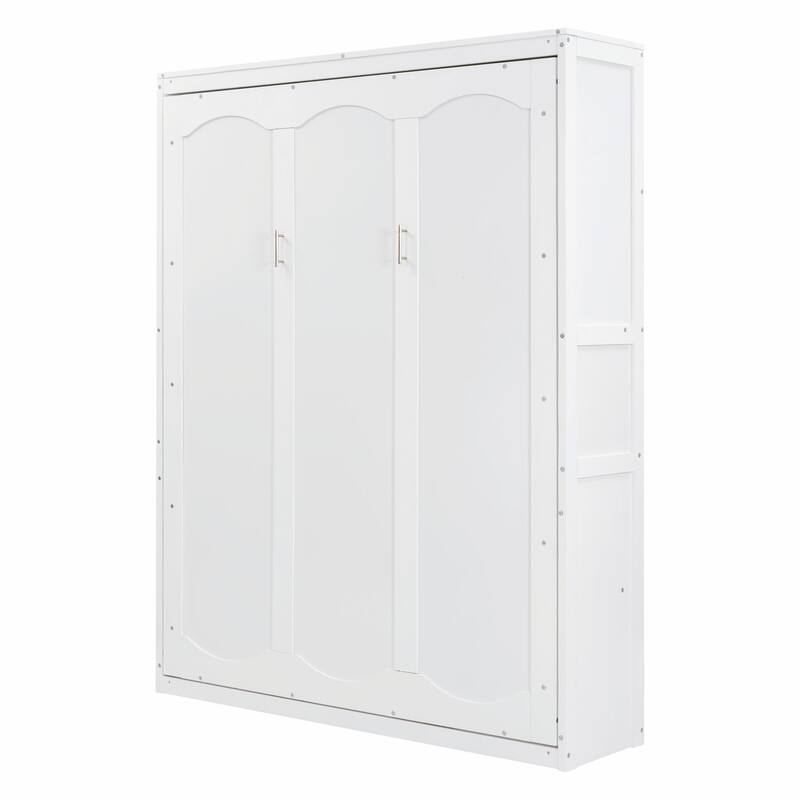 Full/Queen Size Murphy Bed Wall Bed with Shelves