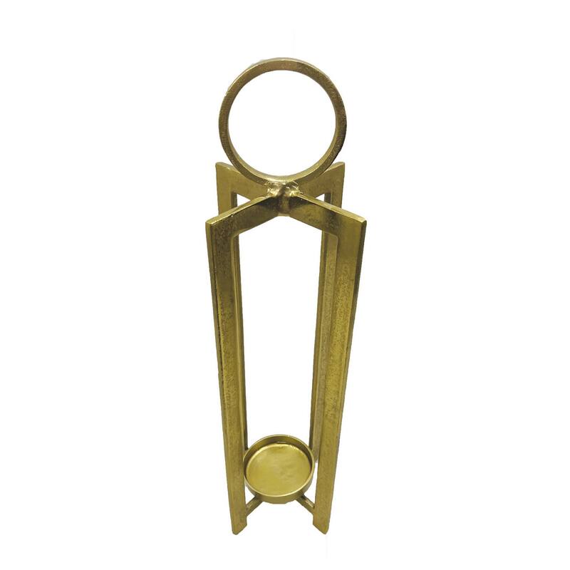 Siana Tabletop Decor, Candle Holder, 31 Inch, Gold Finished Metal