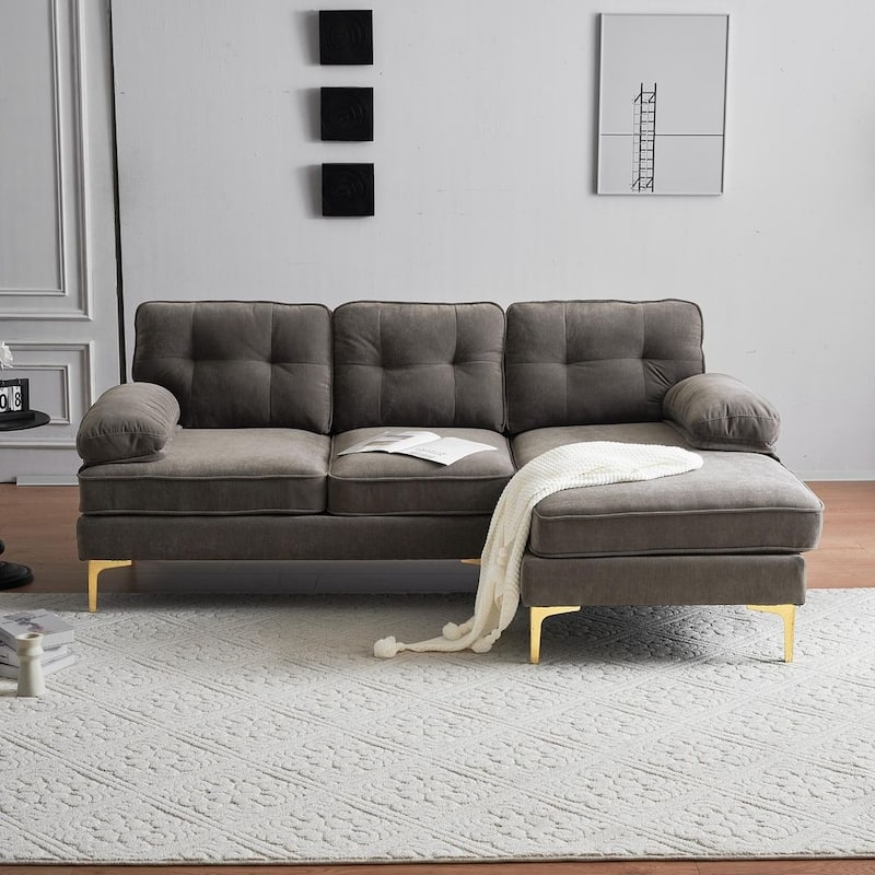 L-Shaped 3-Seat Indoor Modular Sofa