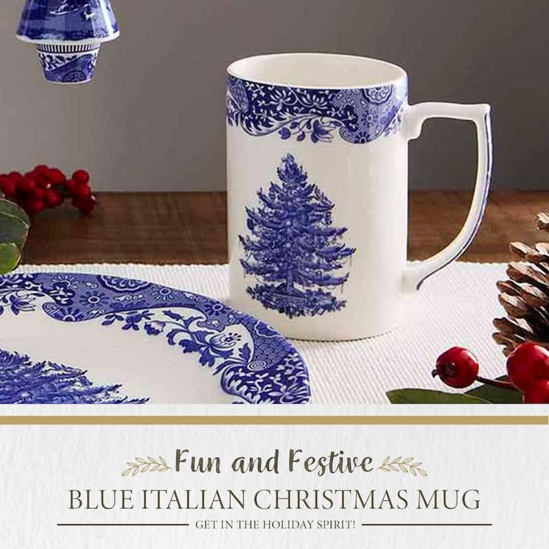 Spode Blue Italian Christmas Mug - 12 Fl.Oz.