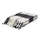 preview thumbnail 7 of 10, Plaid Soft Throw Black