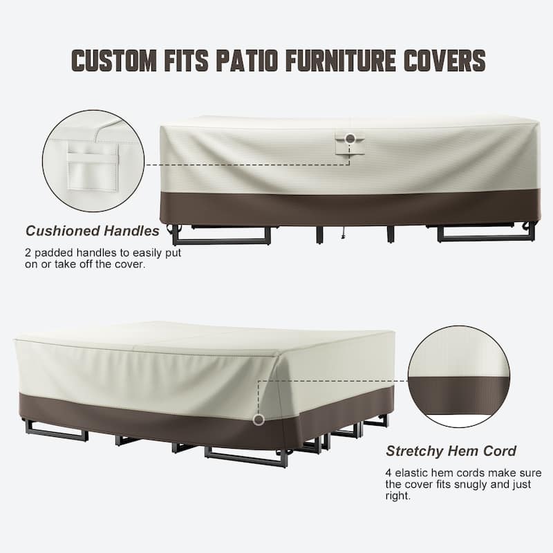 None Durable Outdoor Furniture Cover 600D Oxford Fabric