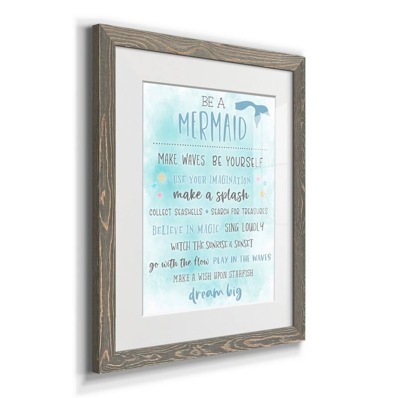 Be a Mermaid-Premium Framed Print - Ready to Hang