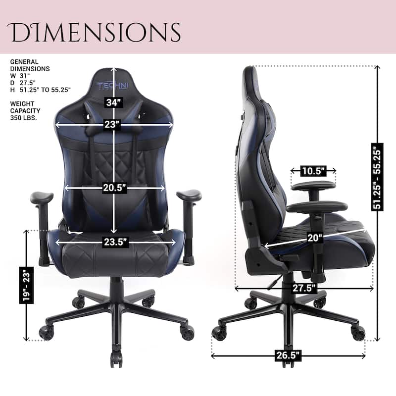 Customizable Support Heavy-Duty Gamer XL Series 350 lb Capacity