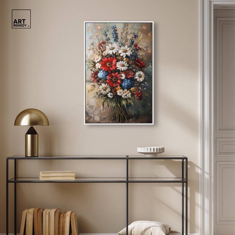 Symphony of Flowers II Canvas by Art Remedy